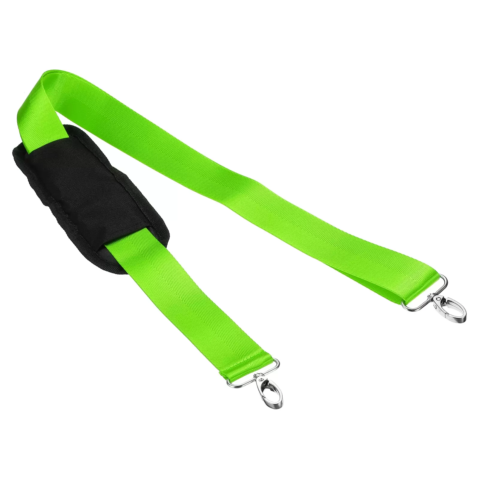 Uxcell 59 Shoulder Strap. 1.5 Width Nylon Adjustable Replacement Strap with Anti Slip Padded Hooks. Fluorescent Green