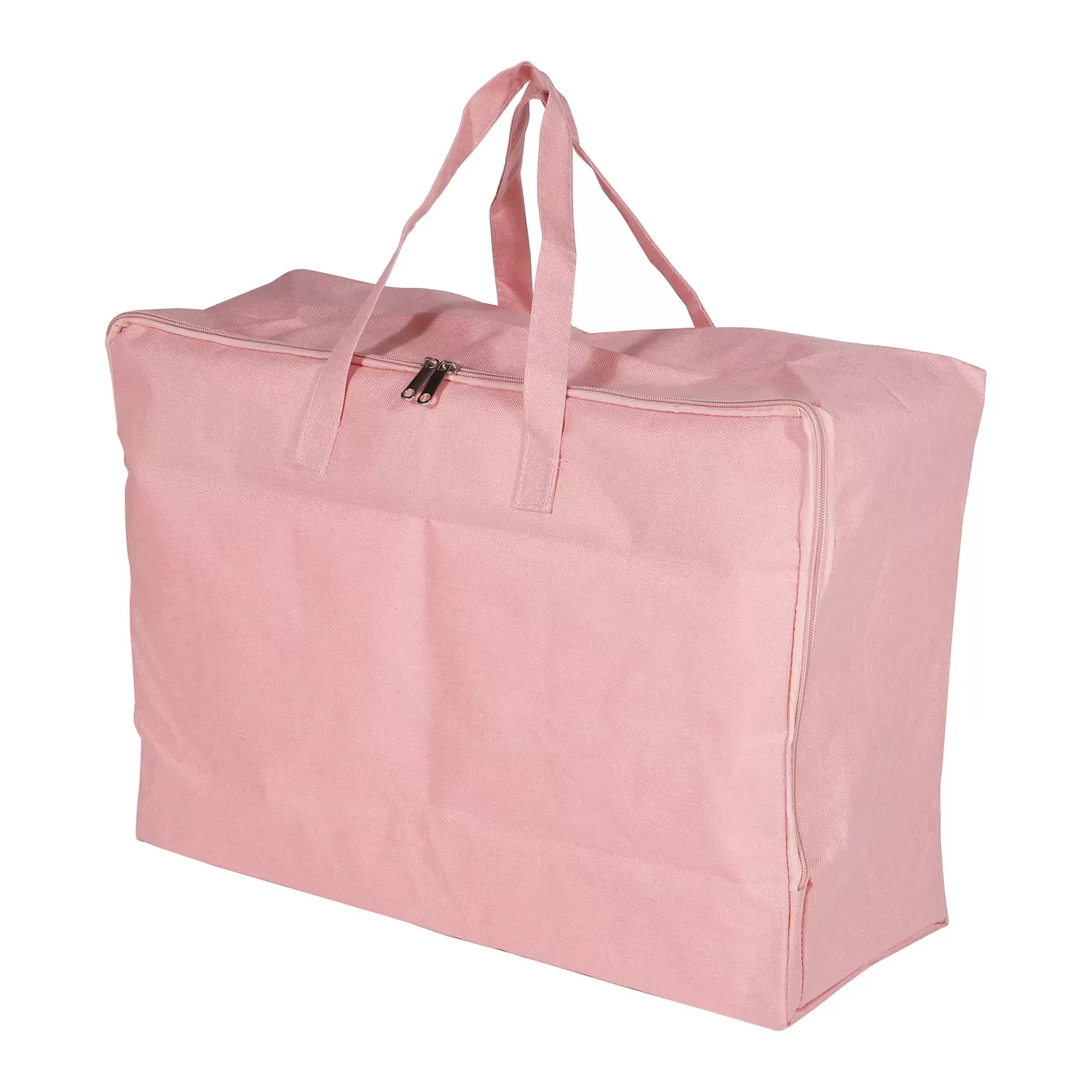 Uxcell Closet Storage Bags 70L Capacity Clothes Organizer Bag with Handles. Pink