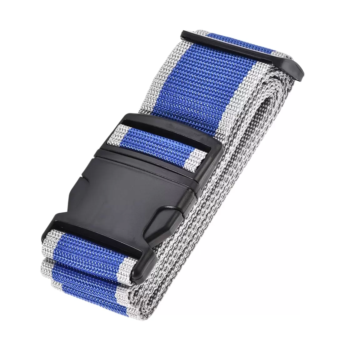 Uxcell Luggage Strap Suitcase Belt with Buckle Label. 2Mx5cm Adjustable PP Blue Gray