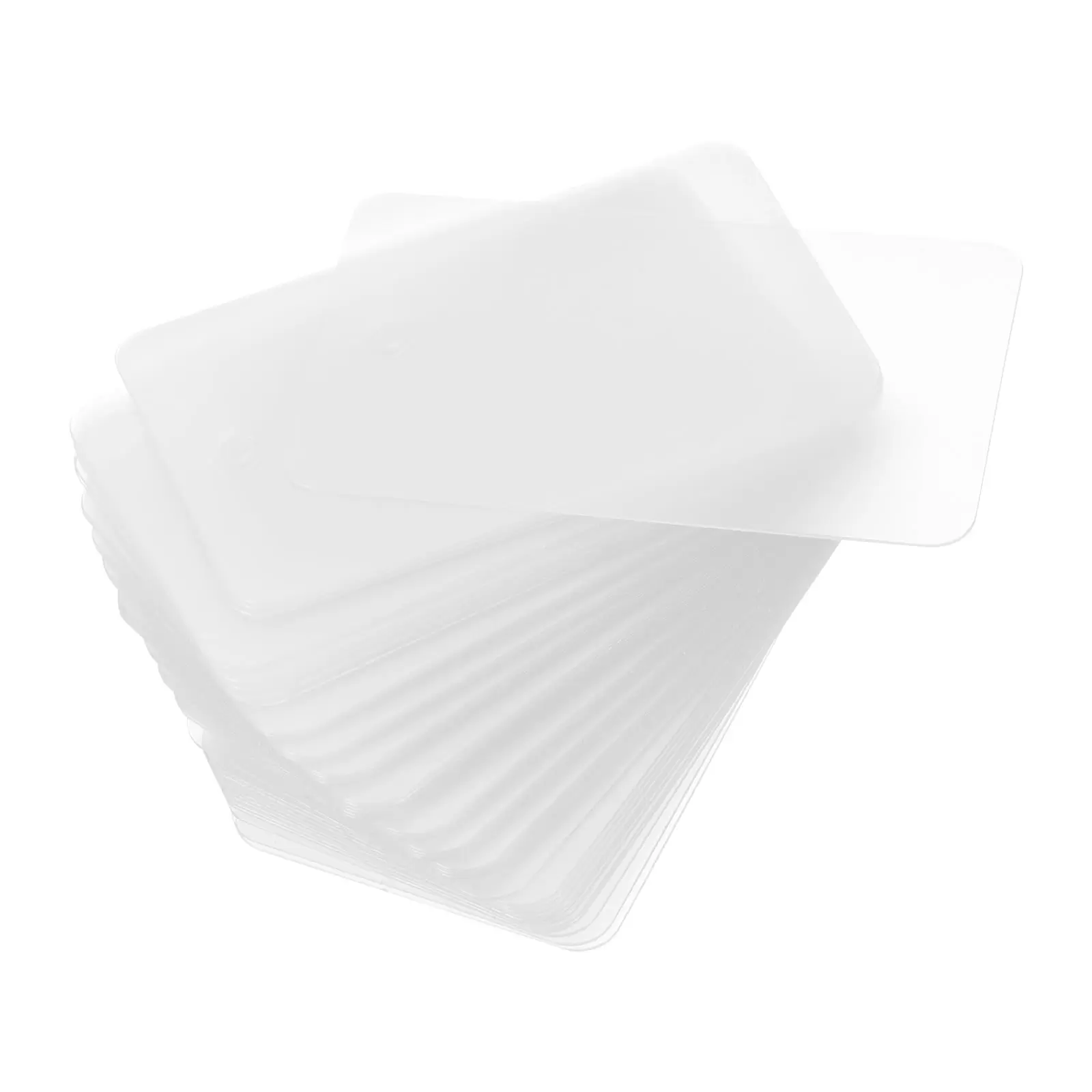 Uxcell Waterproof Eyelet Hole Plastic Shipping Tags.Outdoor Tags.30x50mm Clear 100pack