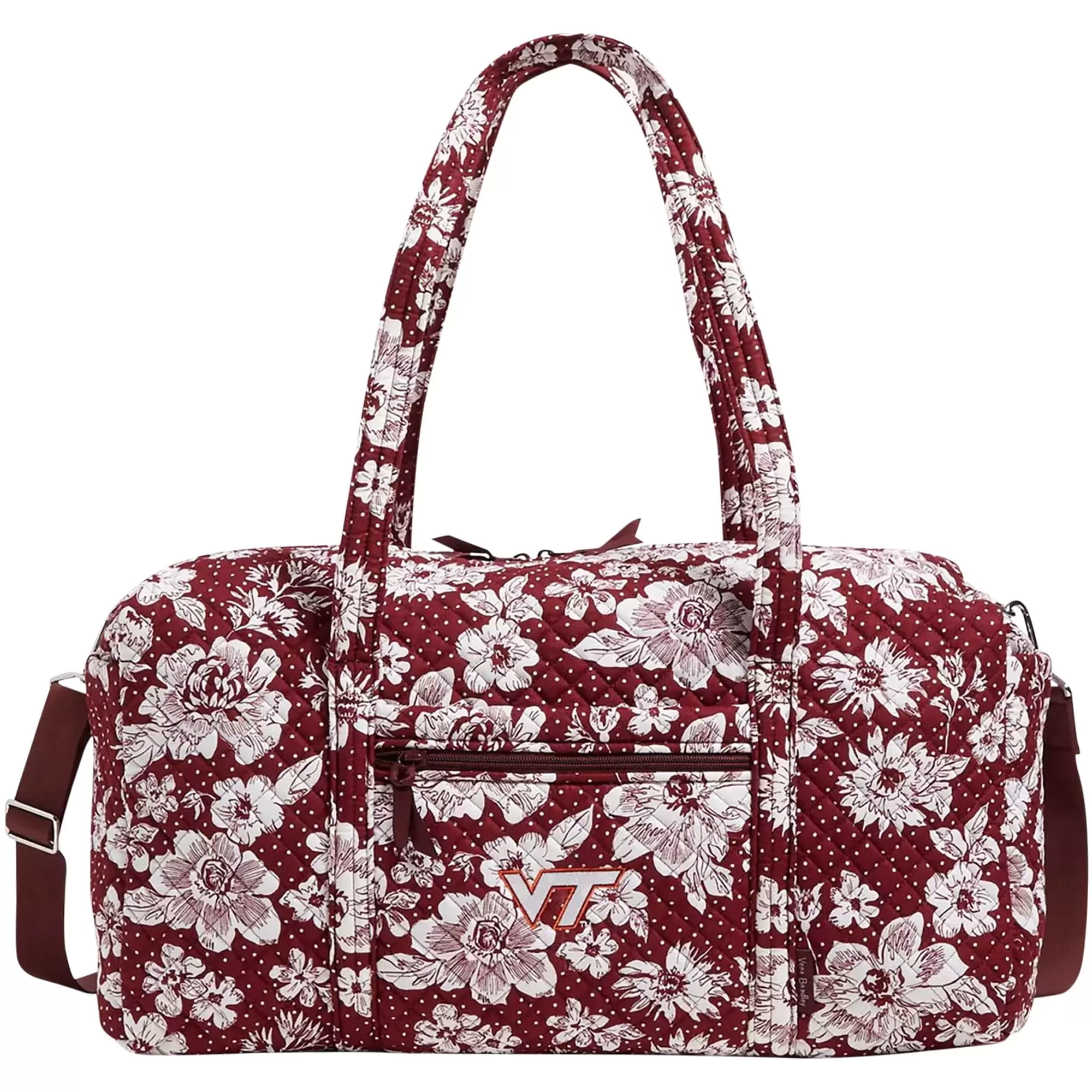 Vera Bradley Virginia Tech Hokies Rain Garden Large Travel Duffel Bag