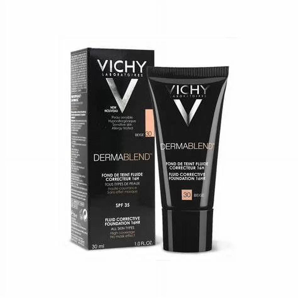 Vichy Dermablend Fluid Corrective Foundation 16h 30 Beige 30ml