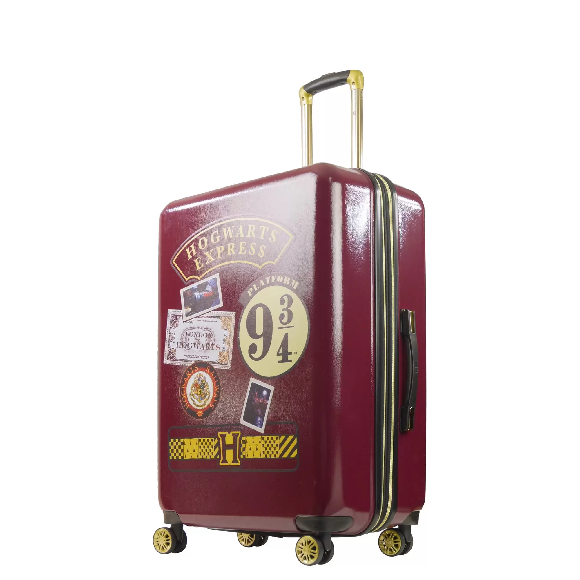 WB Harry Potter Ful Hogwart Express Hardside Printed Abs 29 Inch Luggage Burgundy