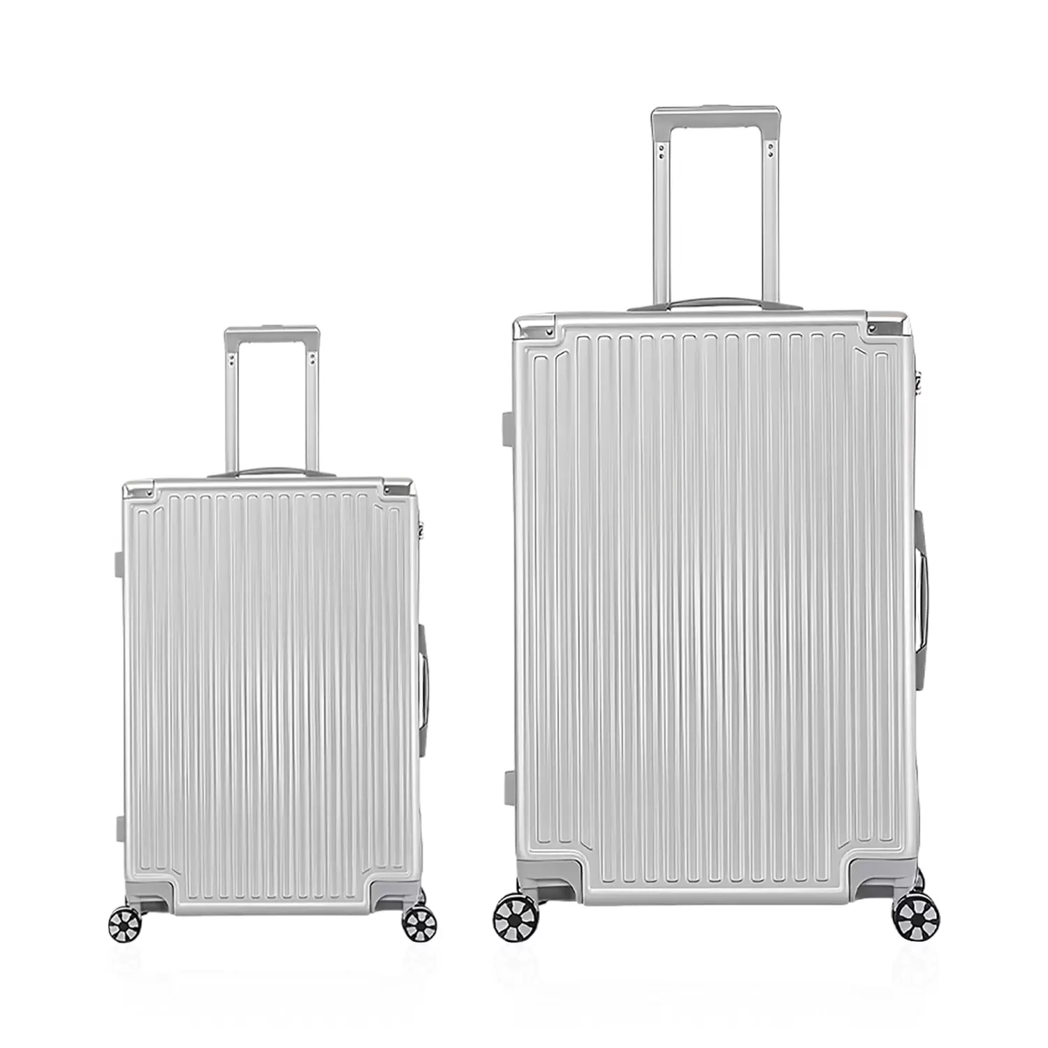 WINGOMART 2-Piece Luggage Set Lightweight Durable PC+ABS Hardside Luggage. Double Spinner Wheels. TSA Lock - 20in & 28in