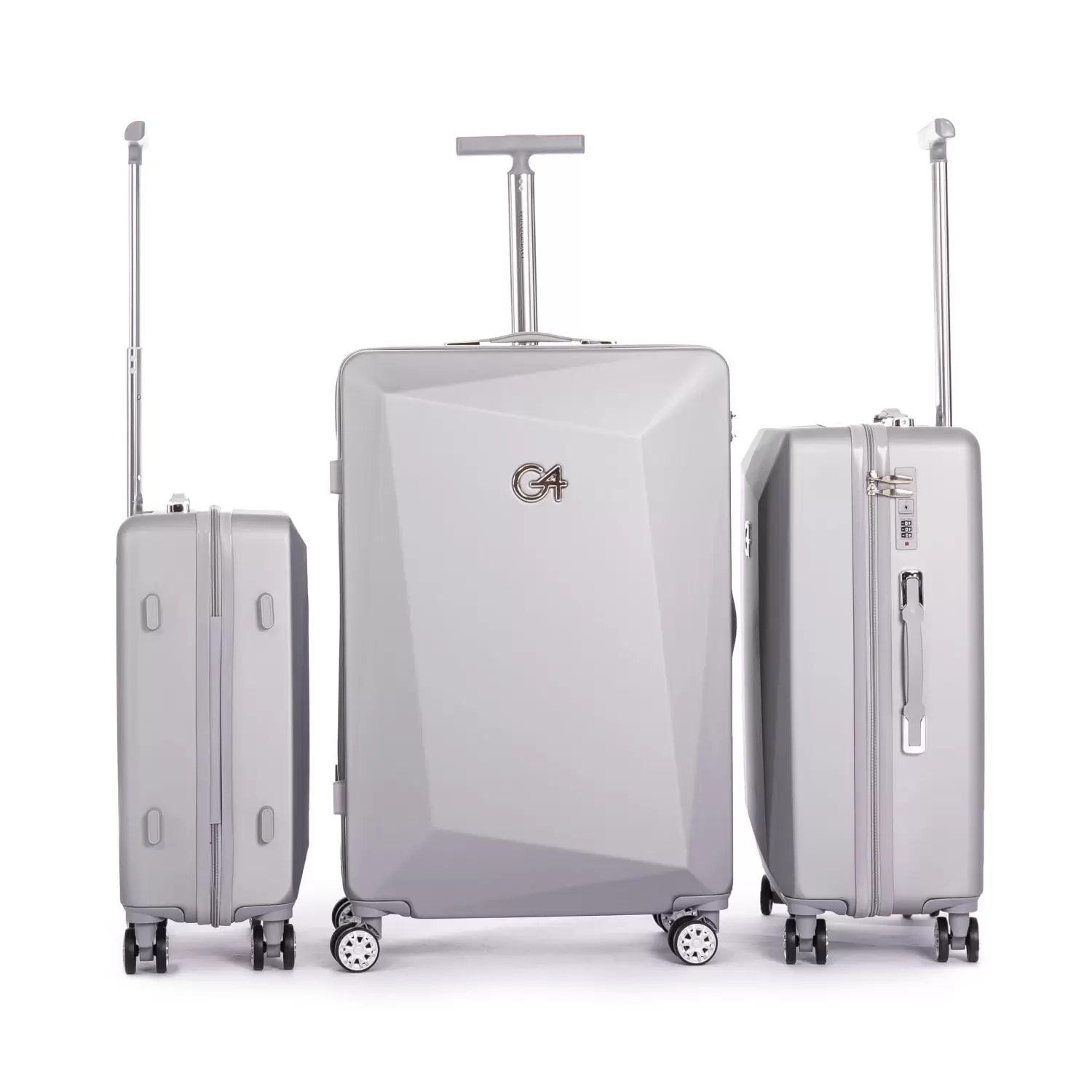 WINGOMART 3-Piece Luggage Set Lightweight Durable PC+ABS Hardside Luggage. Double Spinner Wheels. TSA Lock - 20in/24IN/28in