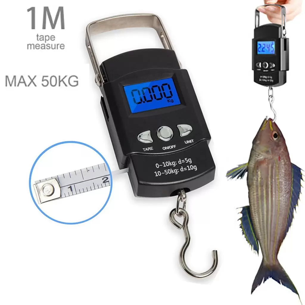 WSBDENLK Hand Lcd Electronic Digital Scale Travel Fish Luggage Hanging Hook Weight Digital Food Scales for Kitchen Food Weighing Scale Food Scales for Kitchen