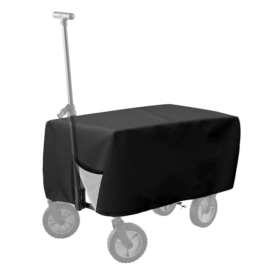 Wagon Cover. Black 600D Oxford Cloth Waterproof & Dustproof Cover Weather Protector for Garden Wagon Cart Stroller Wagon. 38'' ?? 22'' ?? 20''