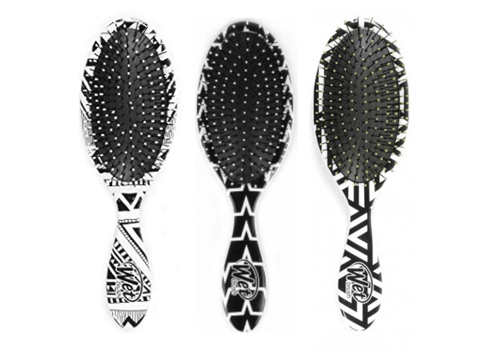 Wet Brush Pro Detangle IntelliFlex Bristles Hair Brush Travel Assorted (Pattern May Vary)