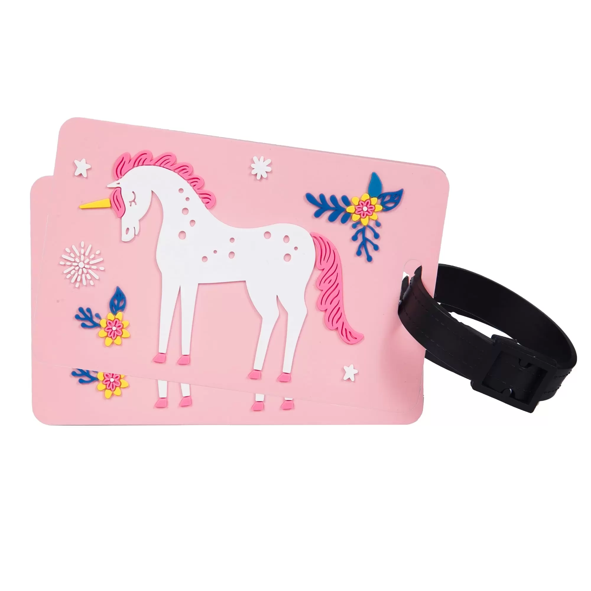 Wildkin Kids Luggage Bag Tags 2 pack (Magical Unicorns)