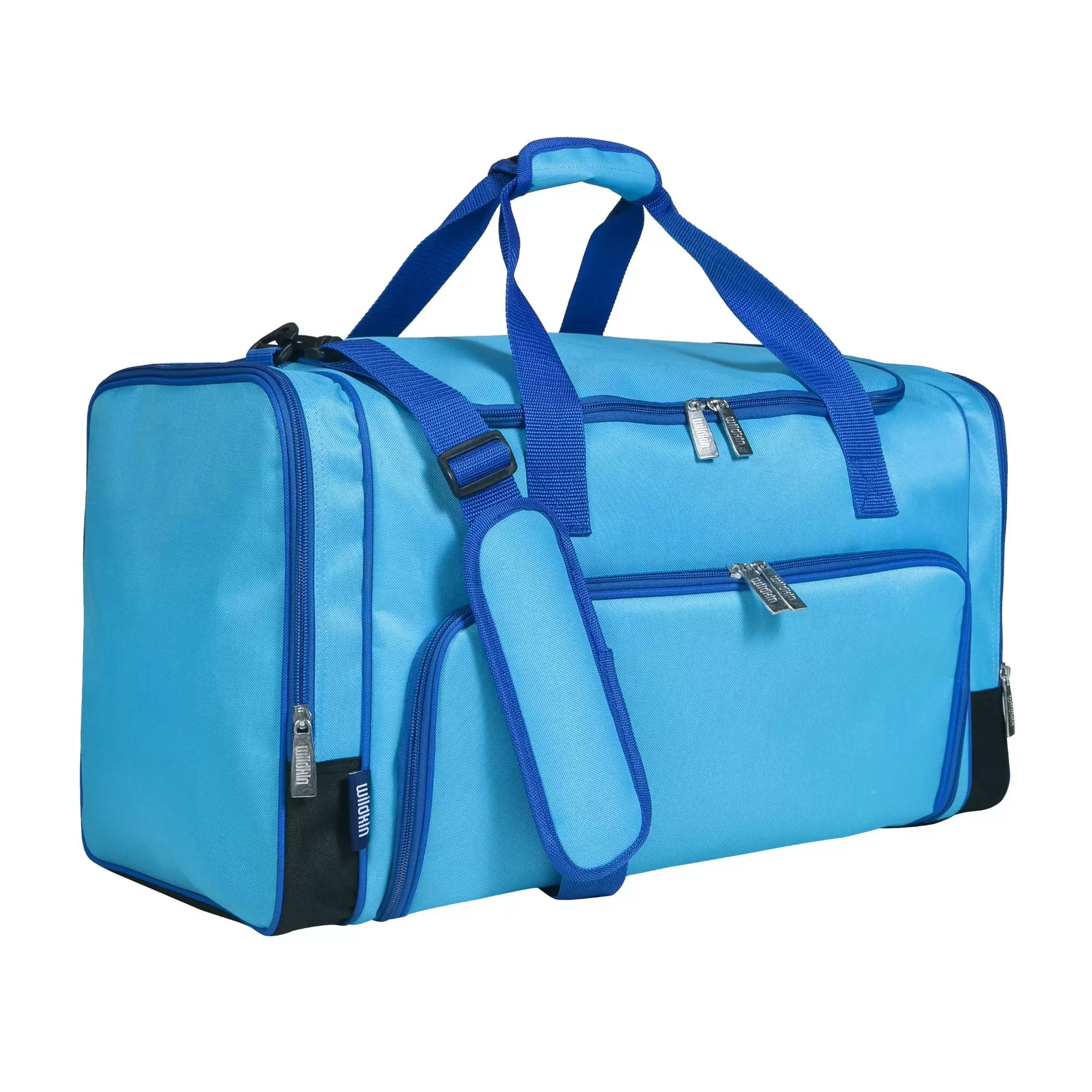 Wildkin Kids Weekender Duffel Bag for Boys and Girls. 22 Inch (Sky Blue)