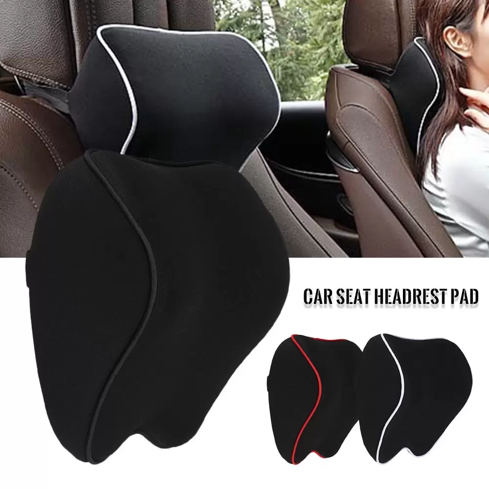 Willstar 1PCS Car Seat Headrest Pad Auto Car Neck Pillow Memory Foam Pillows Cervical Neck Rest Seat Breathable Headrest Cushion Pad