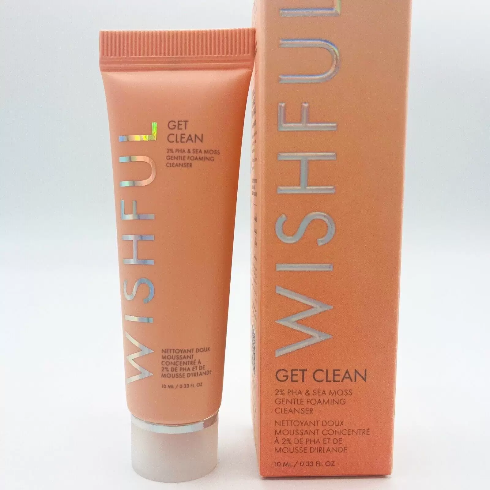 Wishful Get Clean 2% PHA Foaming Cleanser Travel Size 10 ml New