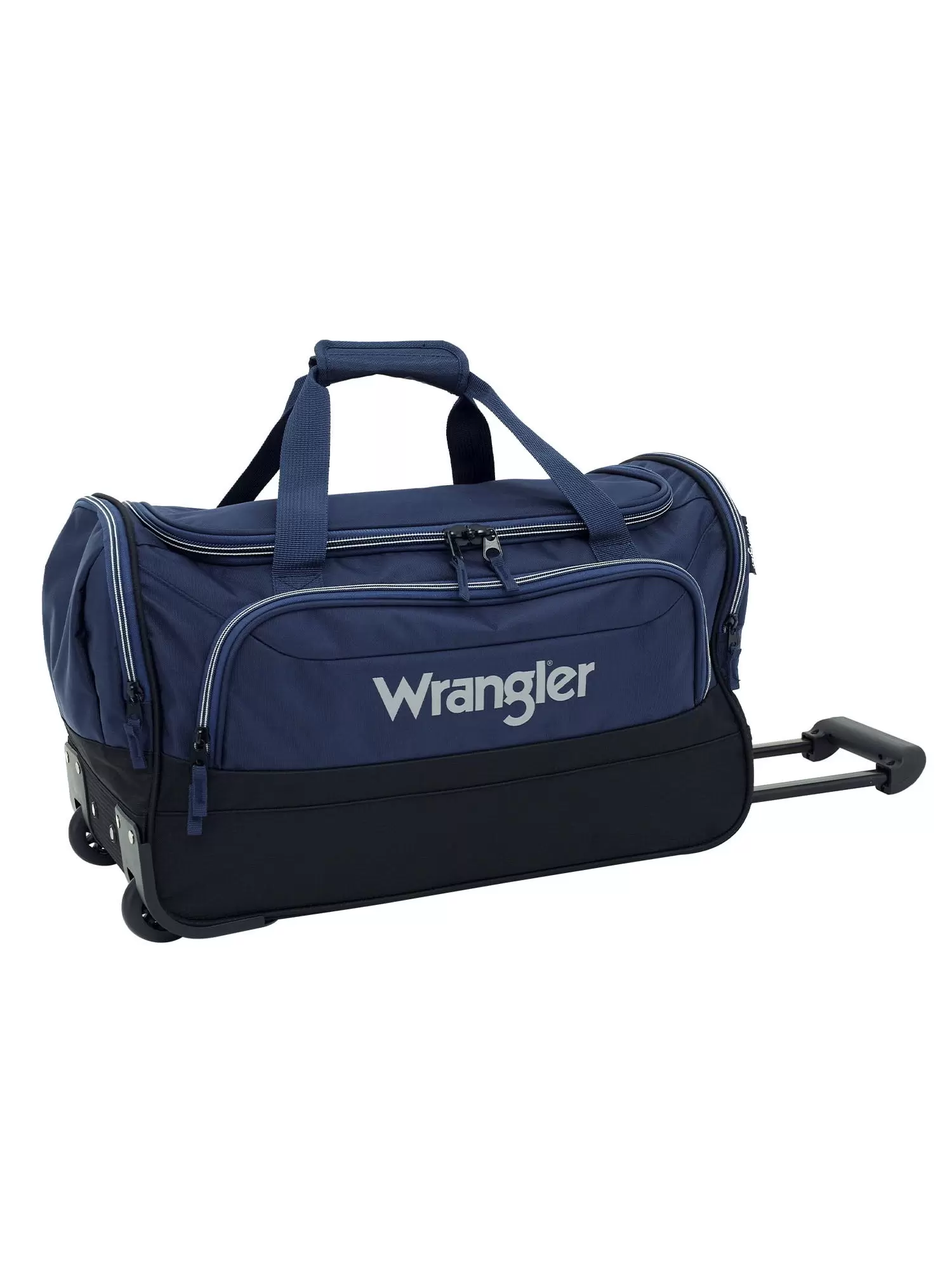 Wrangler 21Deluxe Rolling Duffel. Navy