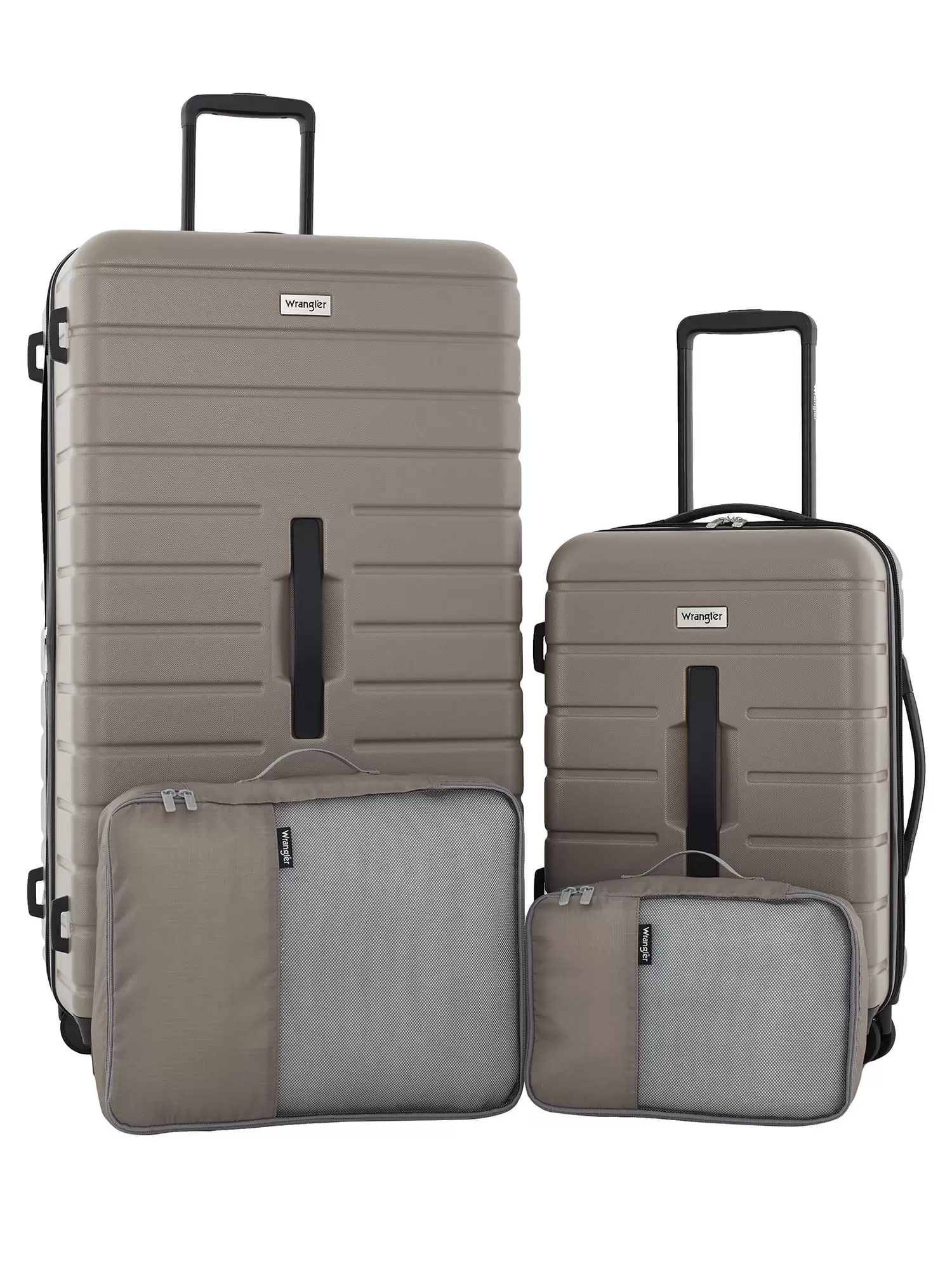 Wrangler 4 pc Hard-SideUpright Set Featuring Upright Luggage Trunk