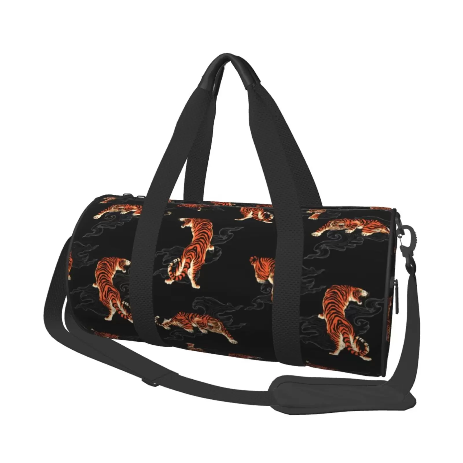 XMXT Unisex Large Sports Tote Gym Bag for Women. Awe-Inspiring Tiger Motif Weekenders Bags Travel Bag