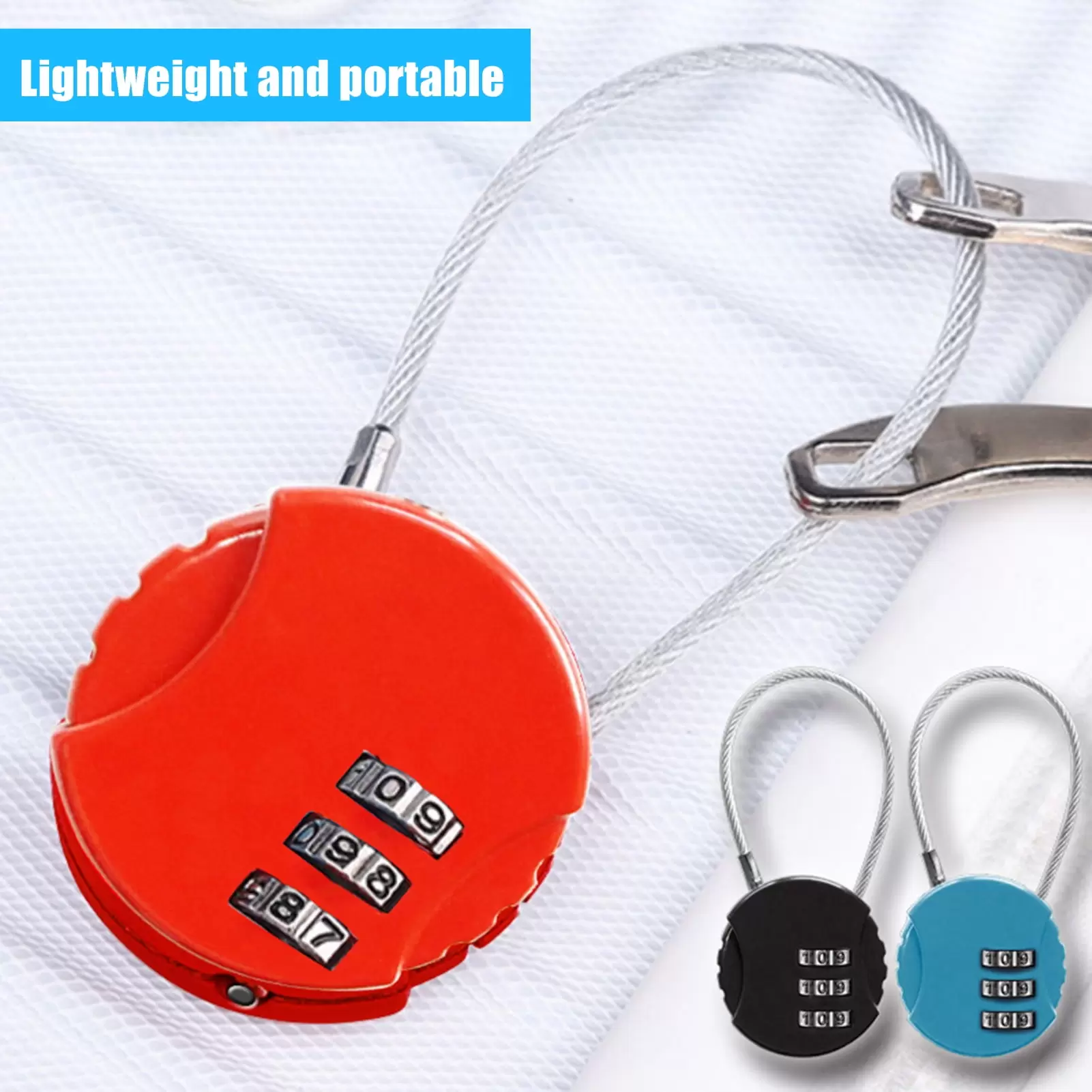 Xinhuadsh Zinc Alloy Luggage Locks 3-Digit Combination Lock Travel Suitcase Padlock Door Travel Bag Backpacks Tool Box Password Locks