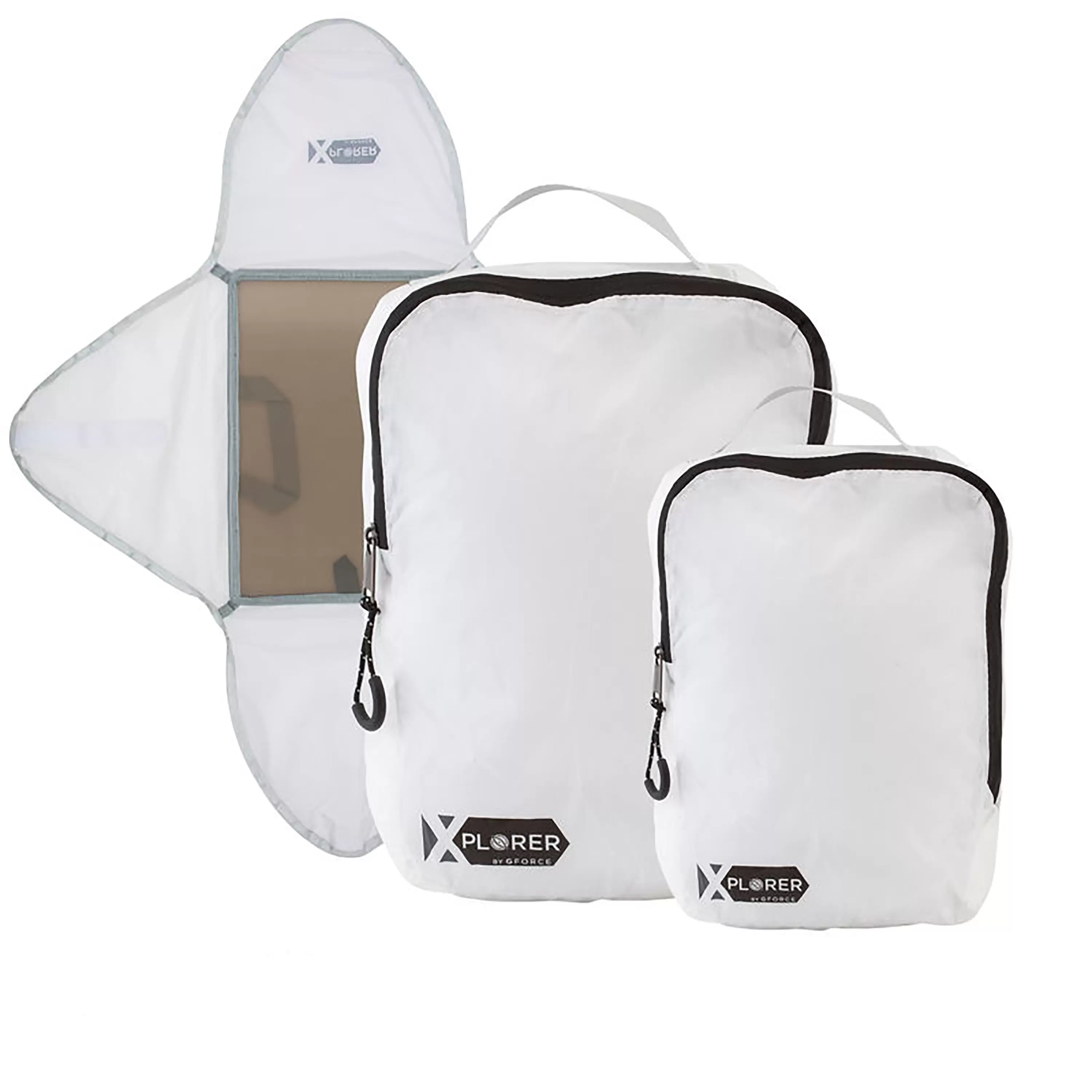 Xplorer by Gforce 3 Piece Nylon Waterproof Starter Packing Set in White