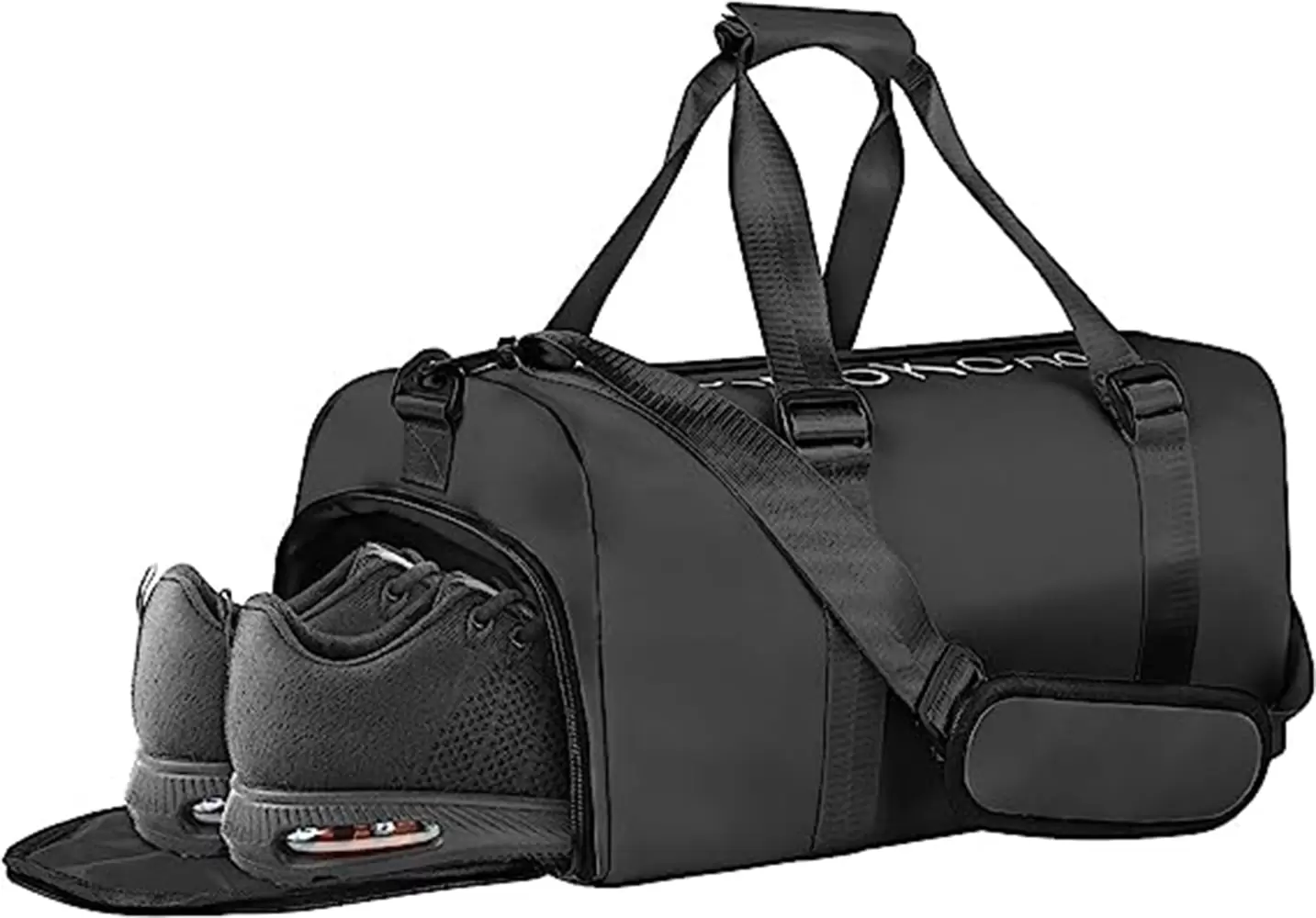 YSSOA Sports Gym Bag. Travel Duffel bag with Wet Pocket & Shoes Compartment for Men Women. Lightweight