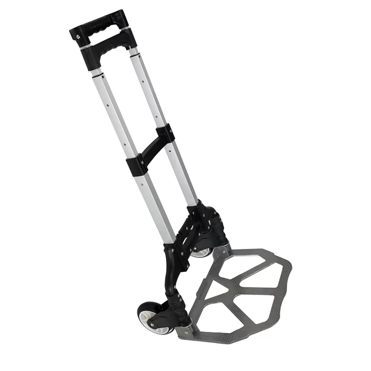 ZENSTYLE Folding Aluminium Cart Luggage Trolley 170lbs Hand Truck with Bungee Cord