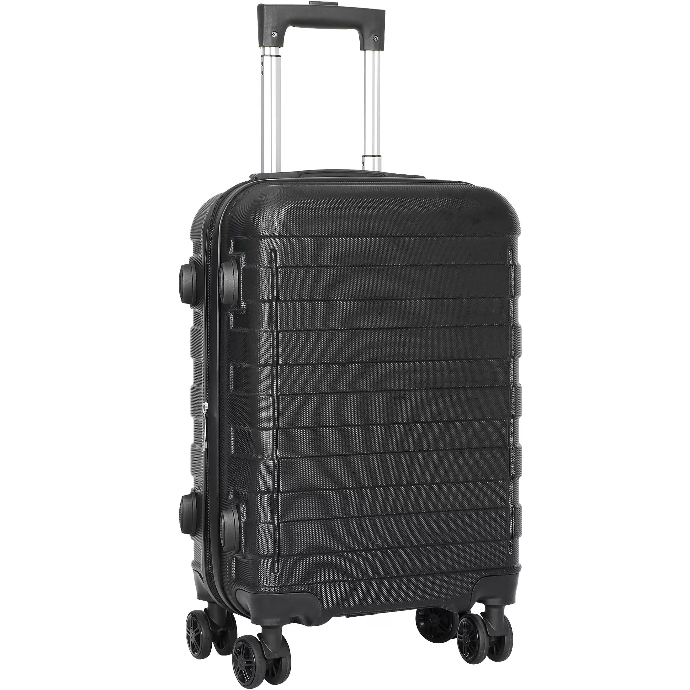 ZENY 21 Expandable Lightweight ABS Luggage Suitcase. Black