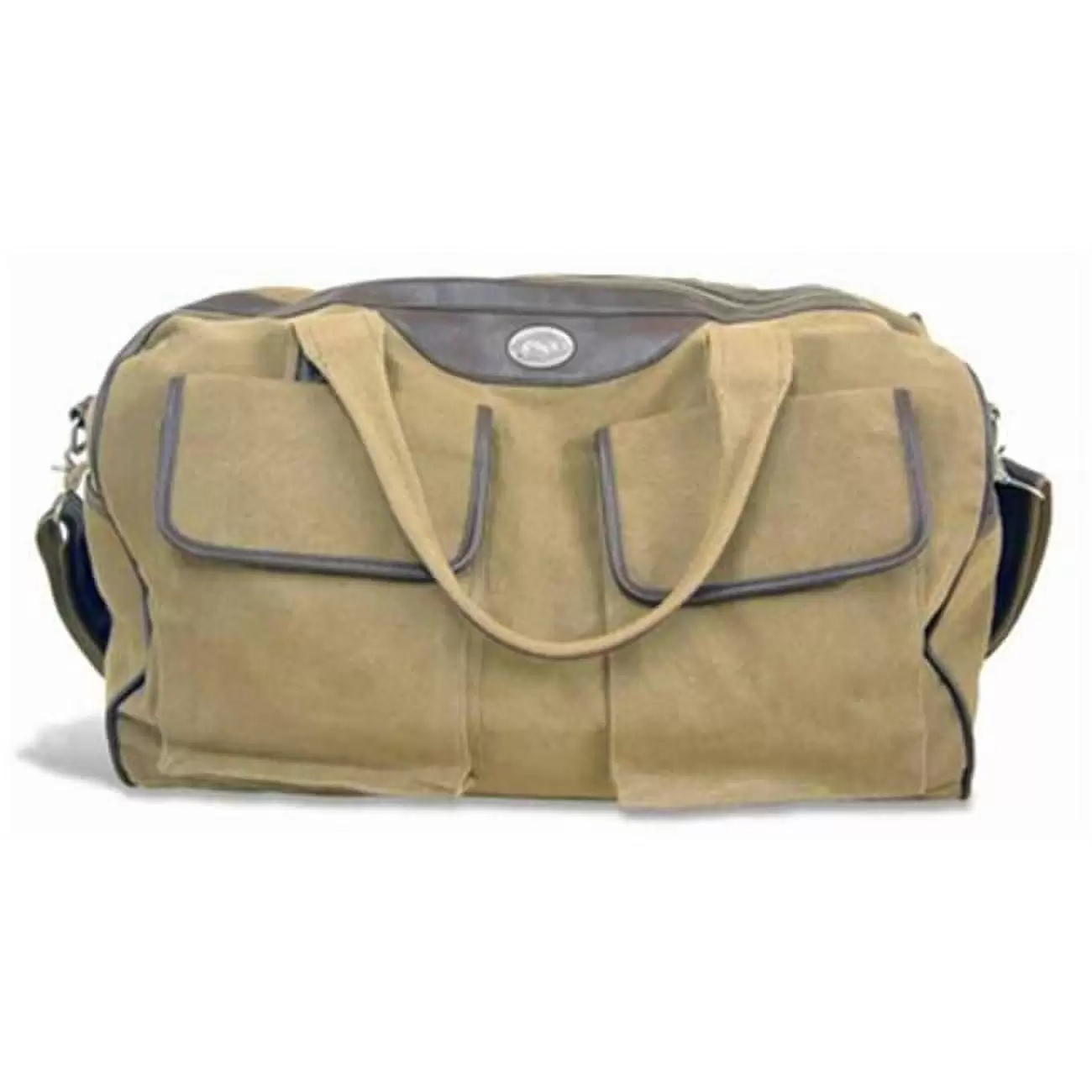 ZeppelinProducts UAR-BWX1-KHK Arkansas Duffel Bag Waxed Canvas- 21 x 15 x 12