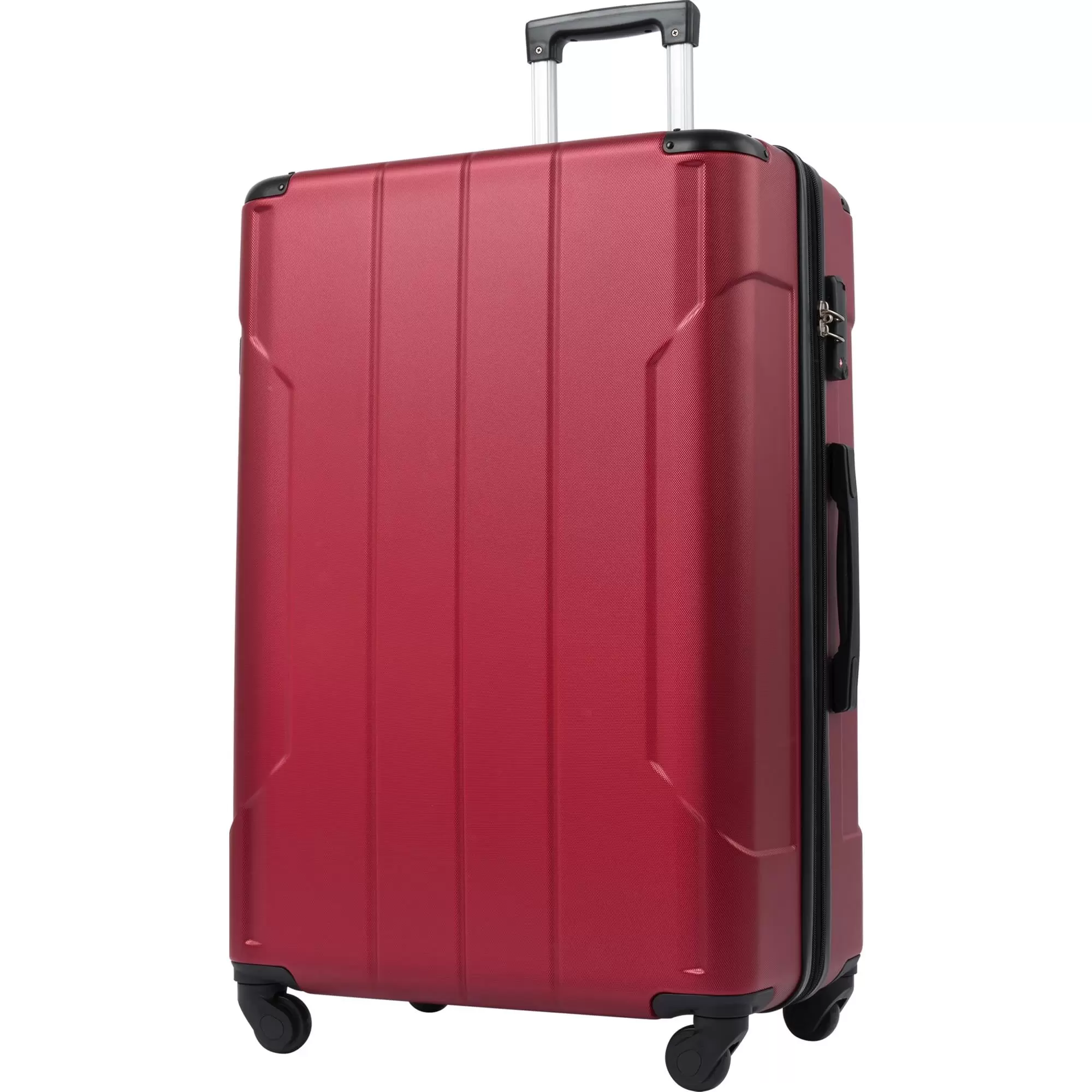 Zimtown 24 inch Hardshell Luggage Spinner Suitcase with TSA Lock. Red