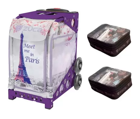 Zuca Sport Bag - Meet Me In Paris with Gift 2 Small Utility Pouch