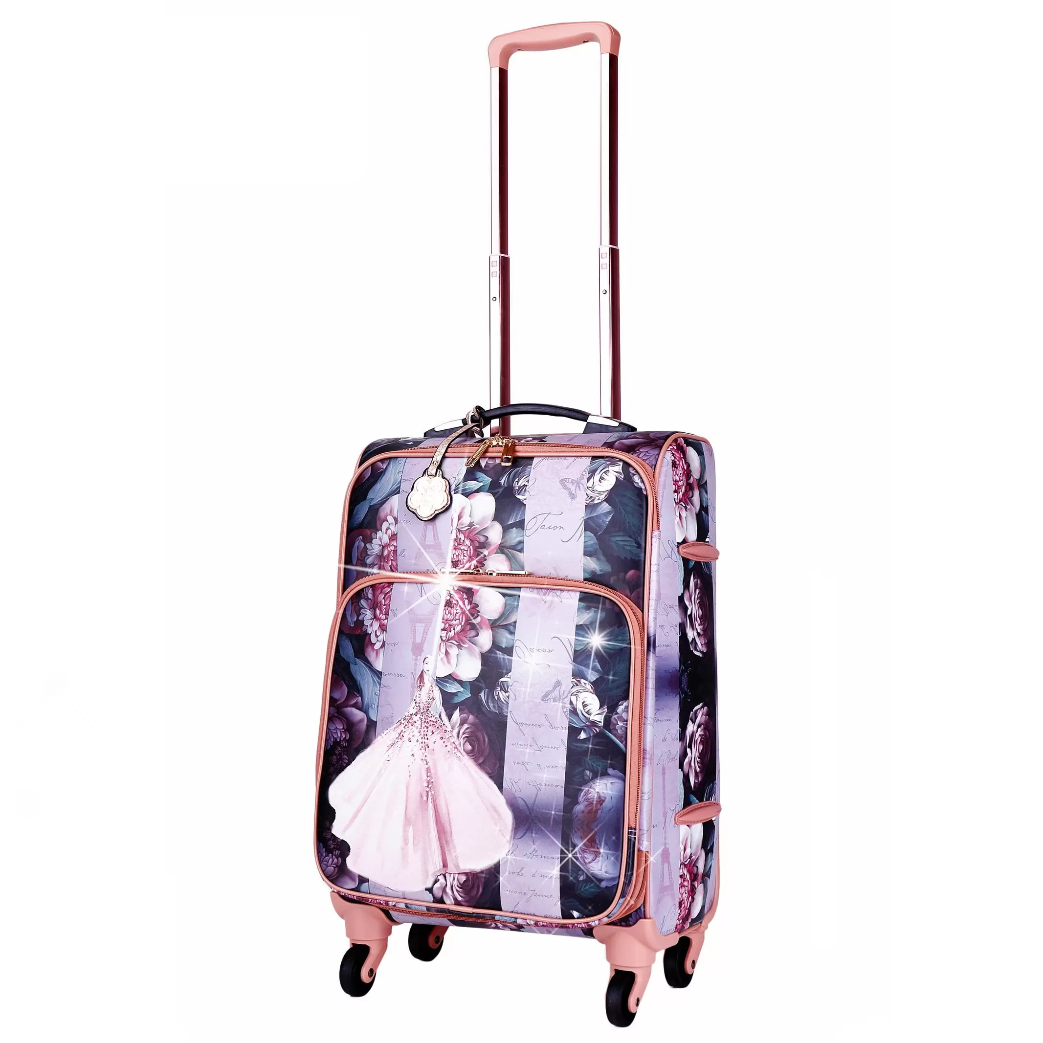 Blossomz Carry on Luggage With Spinner Wheels