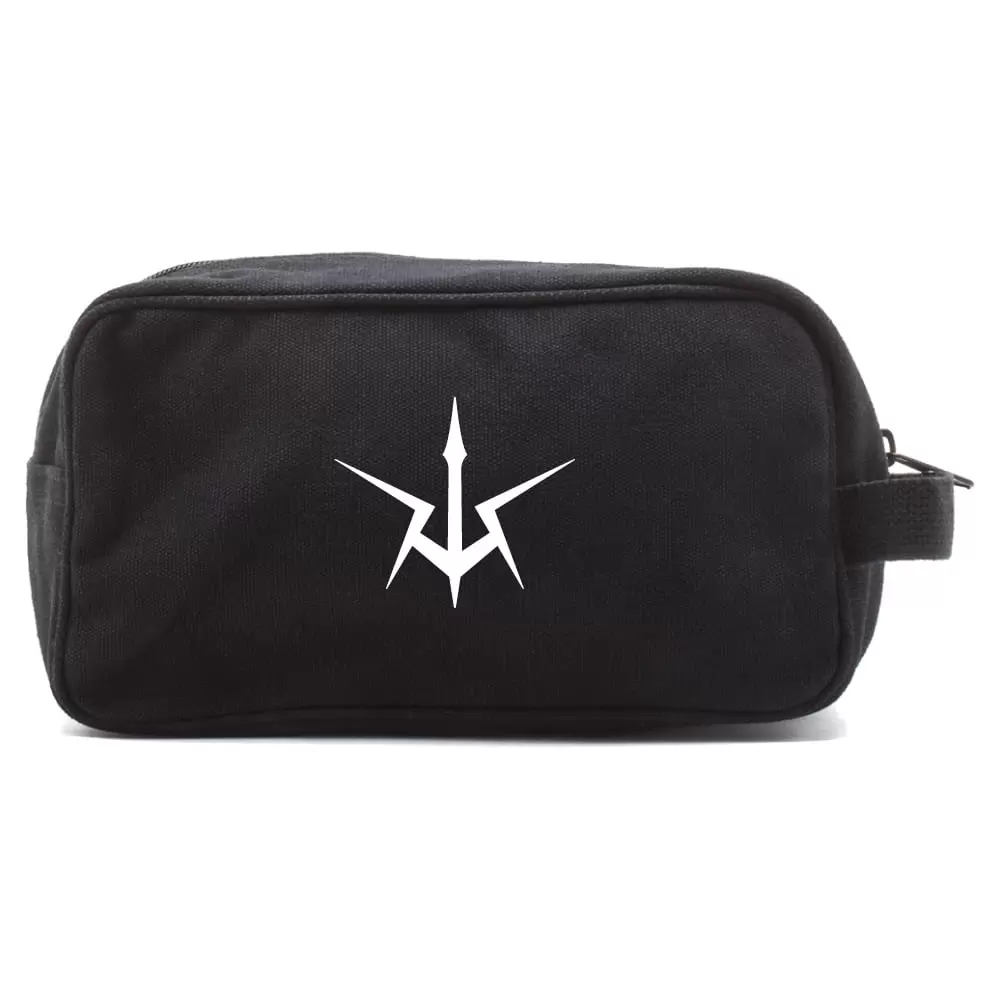 Code Geass Canvas Dual Two Compartment Travel Toiletry Dopp Kit Bag in Black