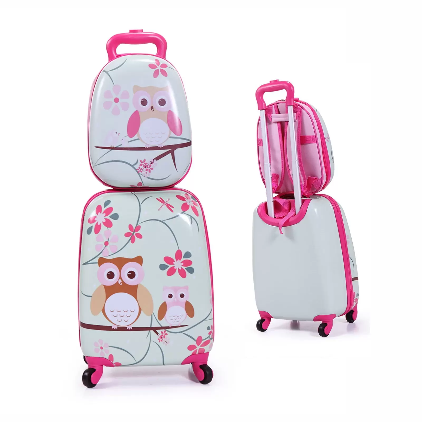 LOAOL Kids Luggage Set With Wheels .12.5 Backpack & 18.1 Toddler Suitcase