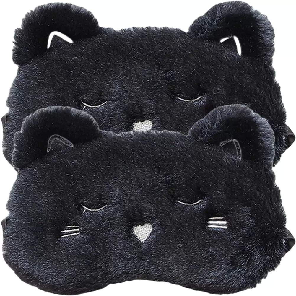 3pcs Adorable Sleeping Eye Masks Portable Travel Sleep Masks Household Eye Patches