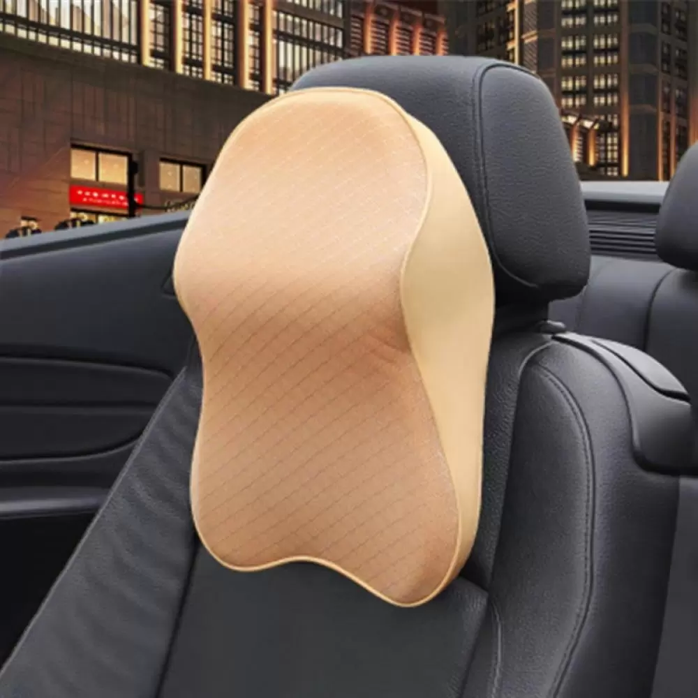 Car Seat Headrest Neck Rest Cushion - Ergonomic Car Neck Pillow Durable 100% Pure Memory Foam Carseat Neck Support - Comfty Car Seat Back Pillows for Neck/Back Pain Relief