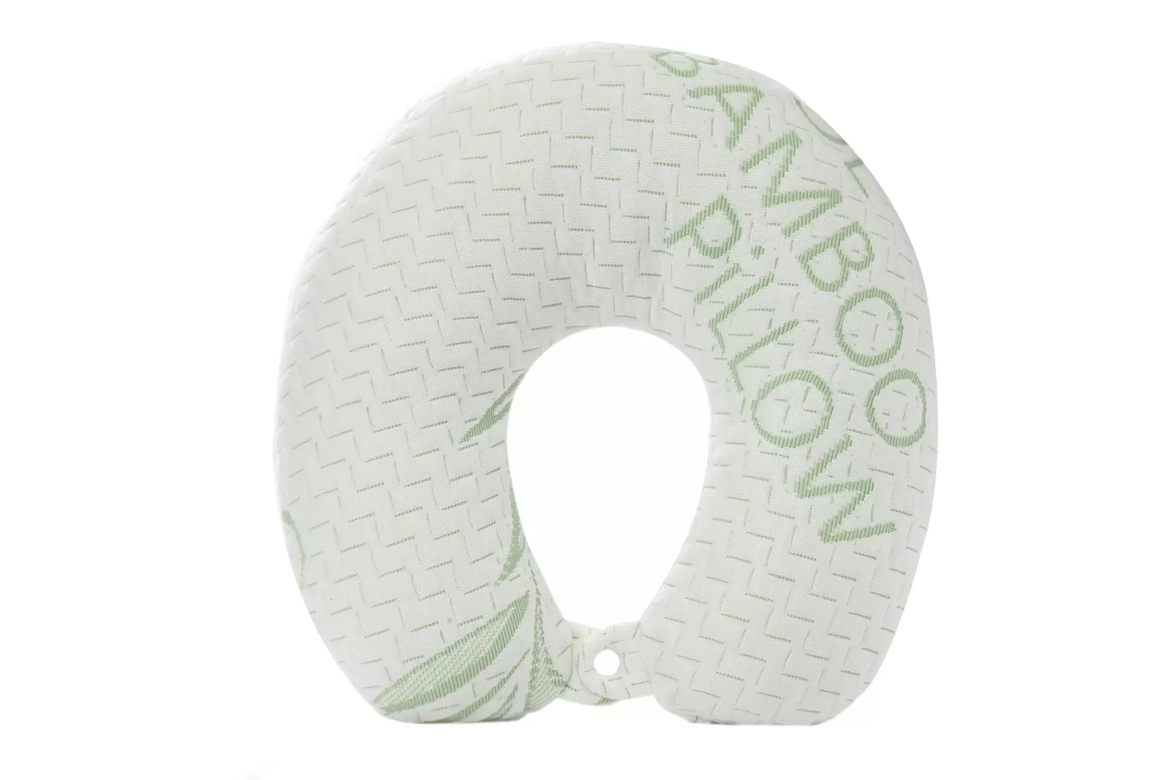 Cool Home Goods U Shaped Bamboo Neck Pillow Travel Head Support Cushion. Soft. Washable. Removable.White