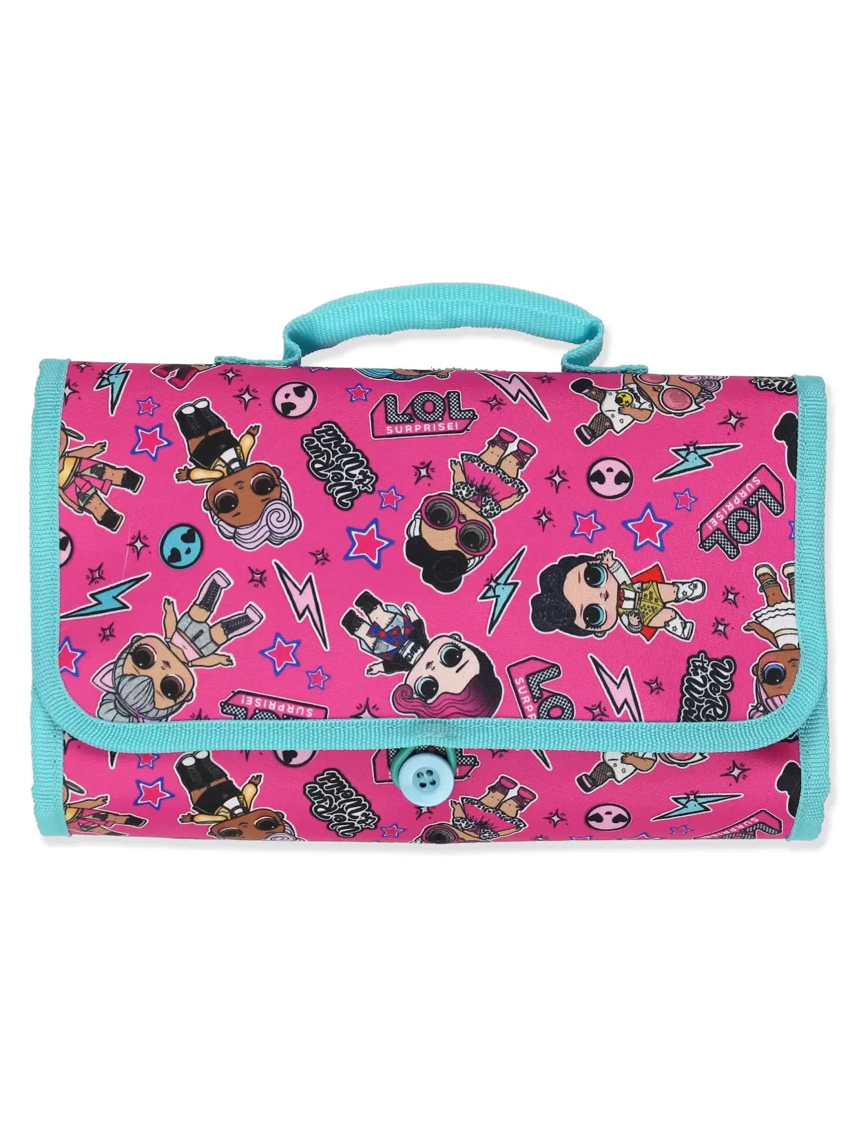 L.O.L Surprise! Girl's Tri-fold Multipurpose Collectible Toy Storage Accessory Toiletry Travel Bag Case. B20LO45881