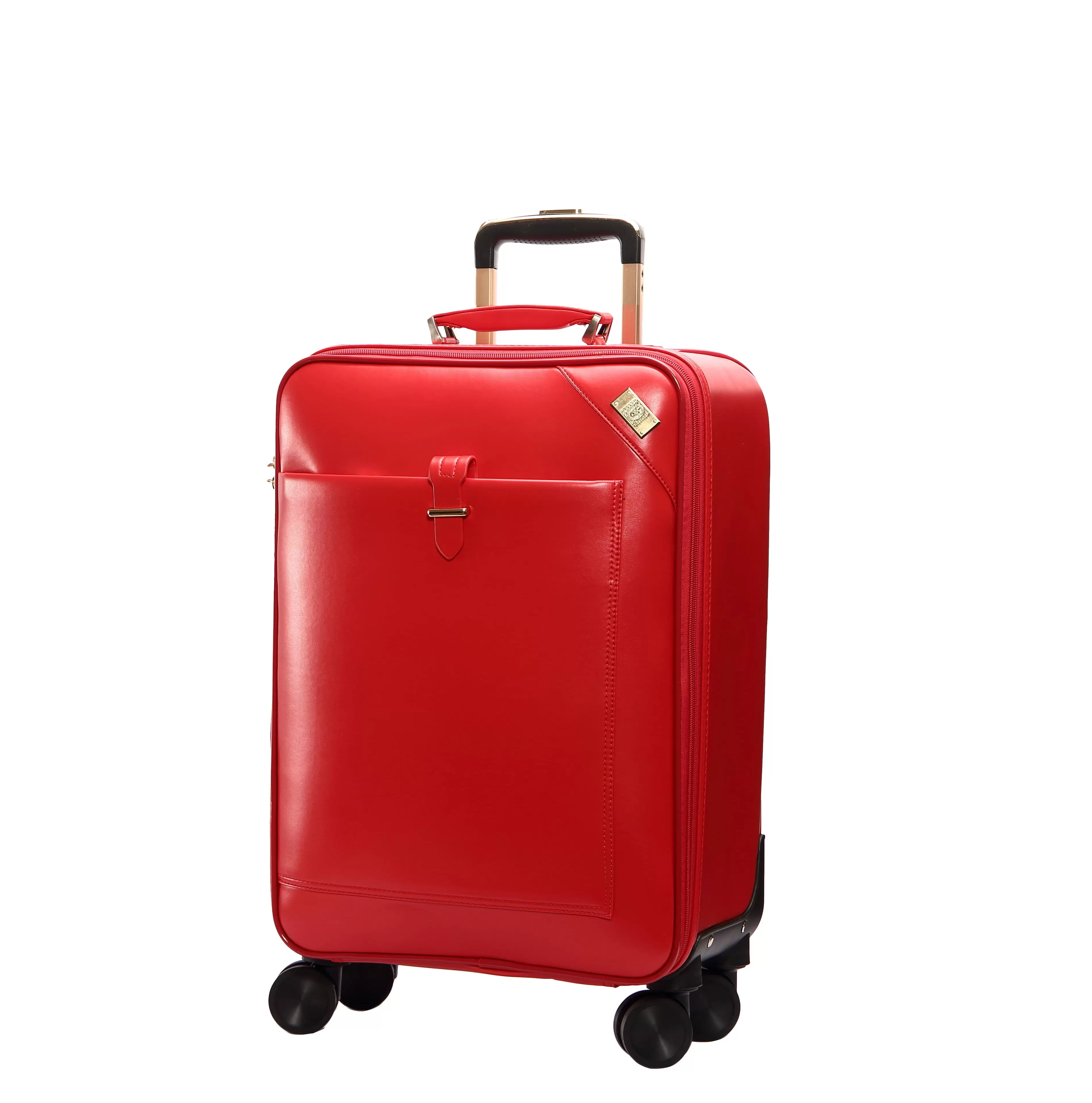 SEMMS LUXURY LEATHER LUGGAGE BOX 20 RED