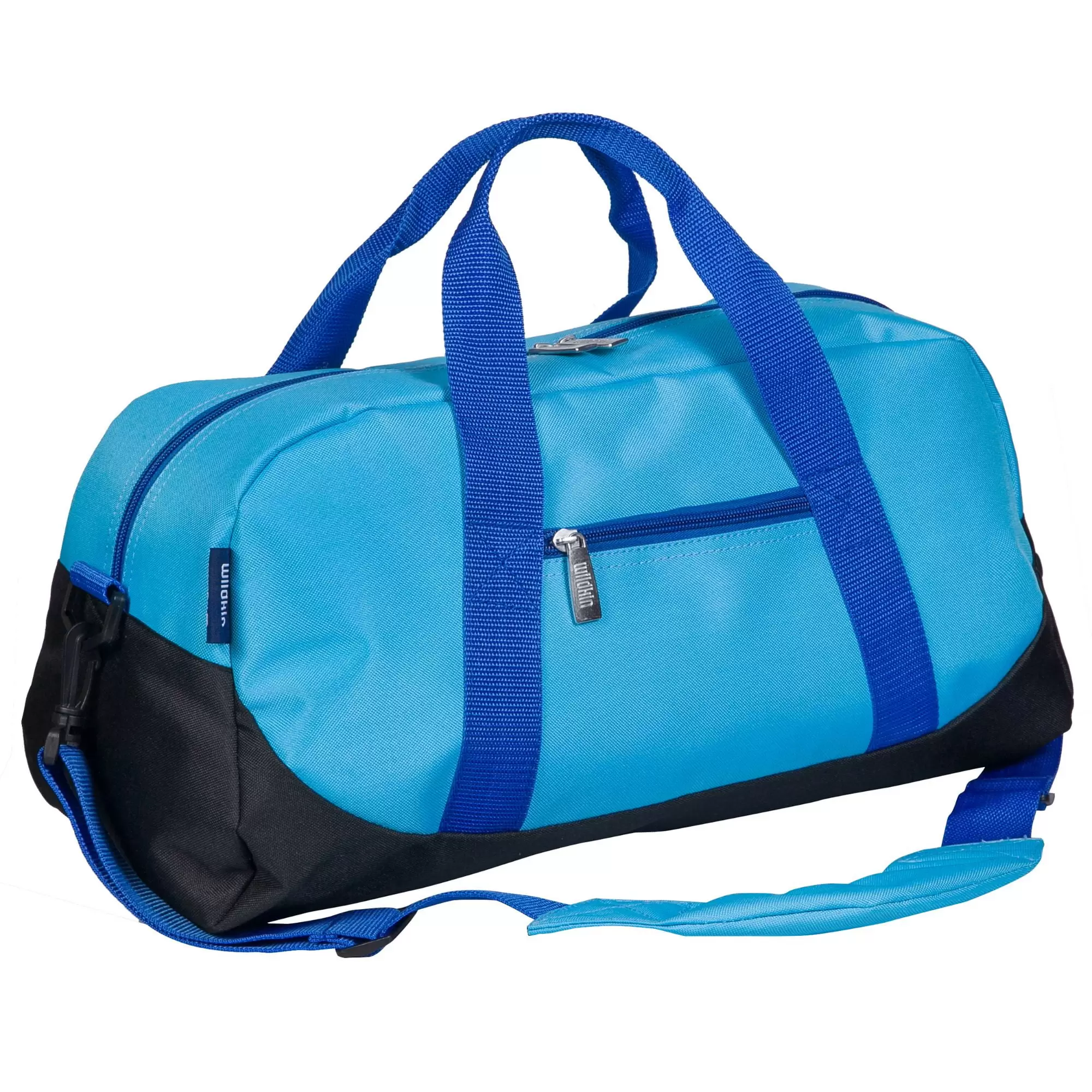 Wildkin Kids Overnighter Duffel Bag for Boys & Girls. Features Two Carrying Handles and Removable Padded Shoulder Strap. BPA & Phthalate Free (Sky Blue)