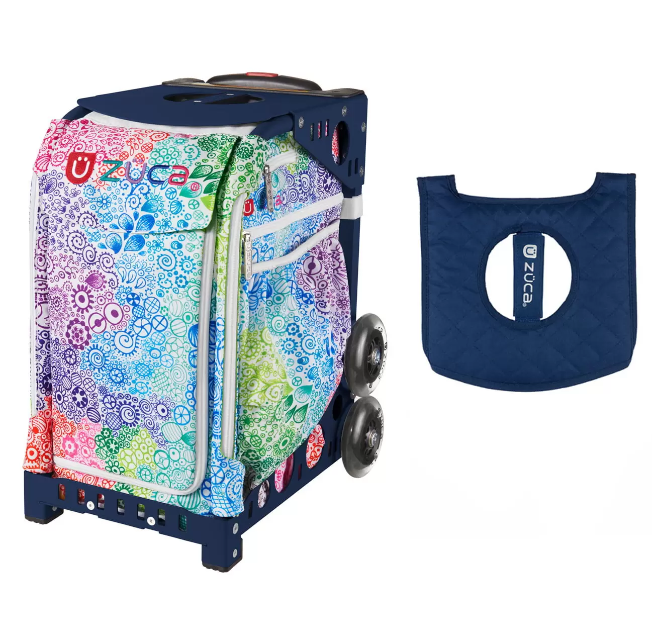 Zuca Explosion bag with FREE Seat Cover (Navy Frame)