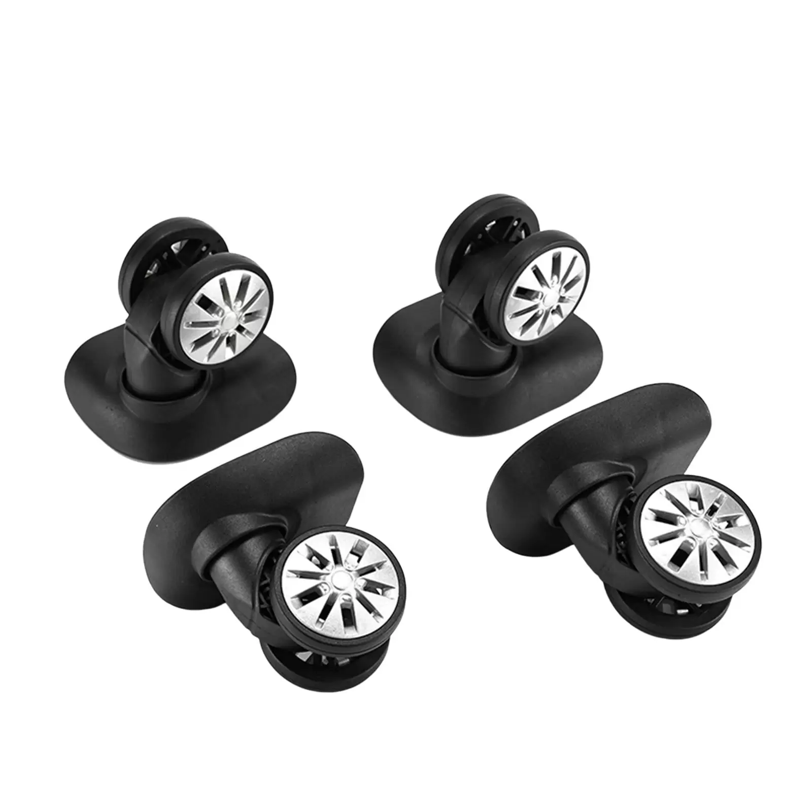 4 Pieces Luggage Wheels Swivel Mute Flexible Caster Wheels for Suitcase Bag