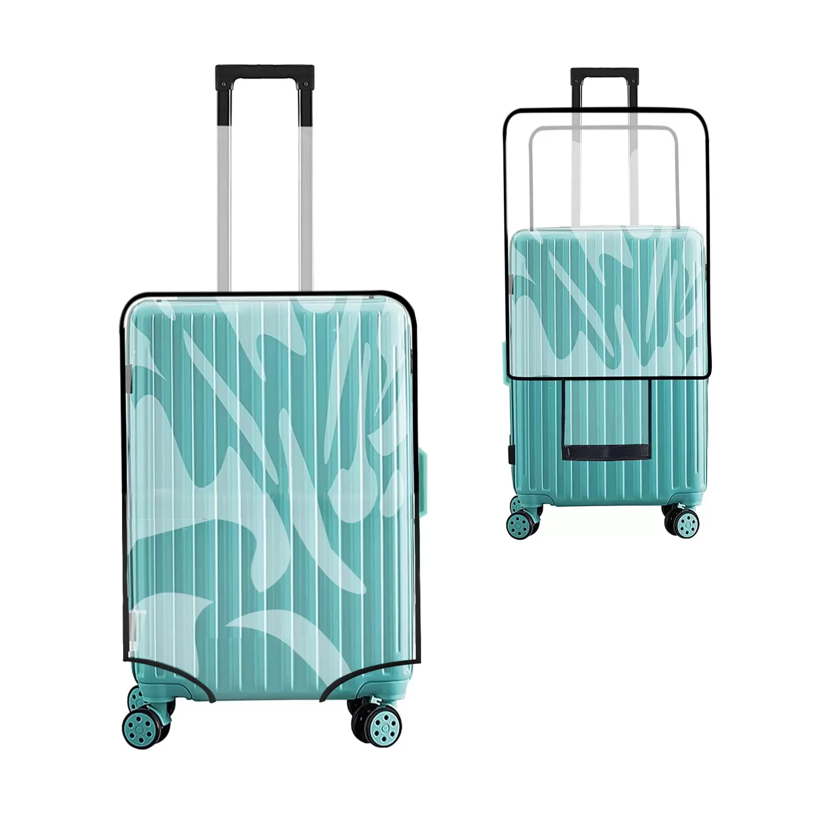 PVC Luggage Protector Cover. 20 Inch Transparent Luggage Protective Cover Case for Wheeled Suitcase