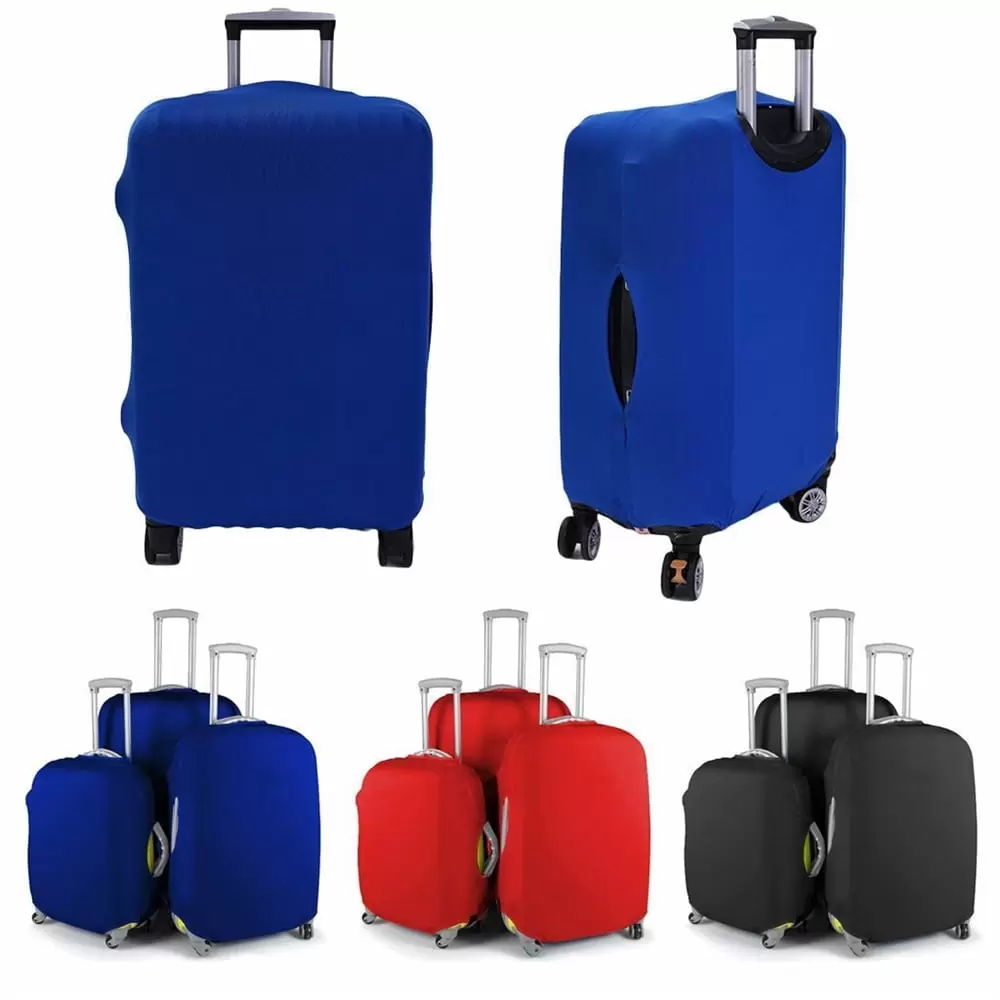 Polyester Fiber Luggage Cover Protector Travel Luggage Elastic Cover Washable Suitcase Cover Anti scratch Luggage Sleeve 18 20 22 24 28