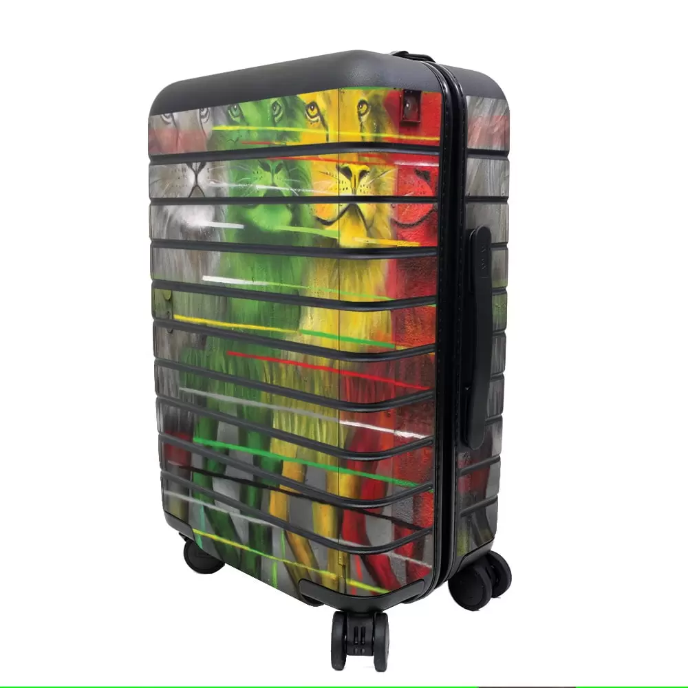 Skin Decal Wrap Compatible With Away The Carry-On Suitcase Sticker Design Lion Evolution