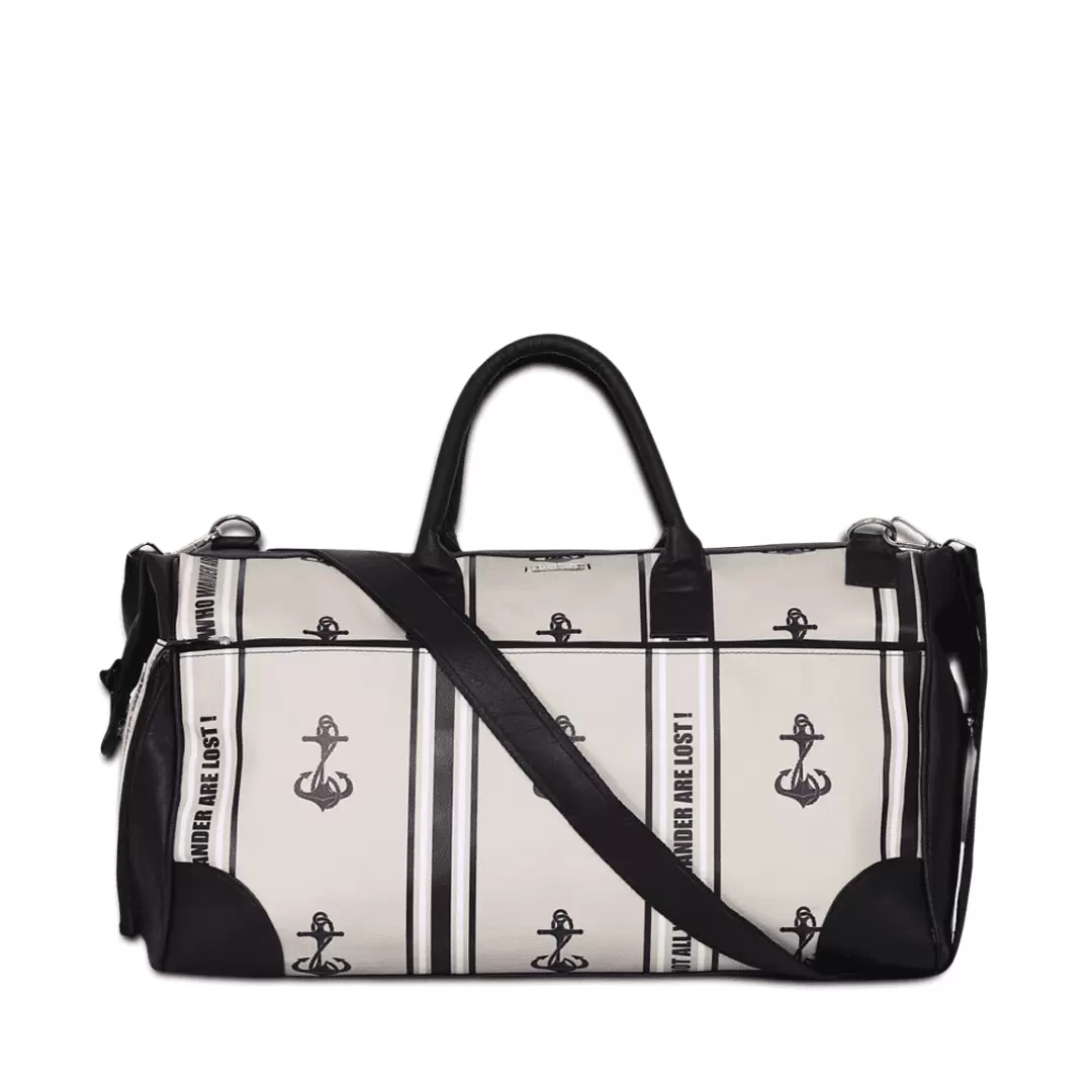 Anchors Away Unisex Large Weekender Travel bag with Separate Shoe Compartment with Adjustable Strap