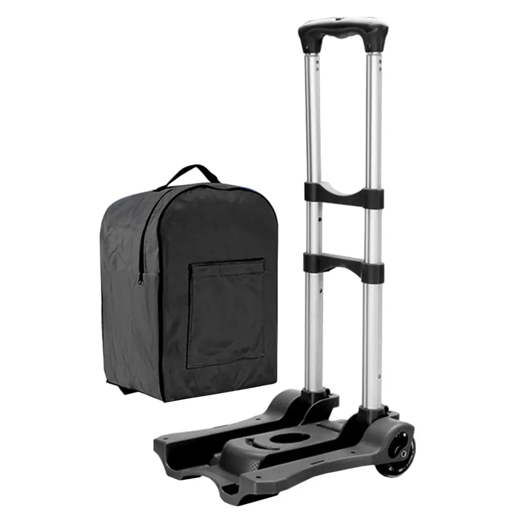 OUNONA Luggage Cart Folding Shopping Hand Cart Trolley Portable Trolley Car Foldablehandcart Sturdy Truck Utility Travel