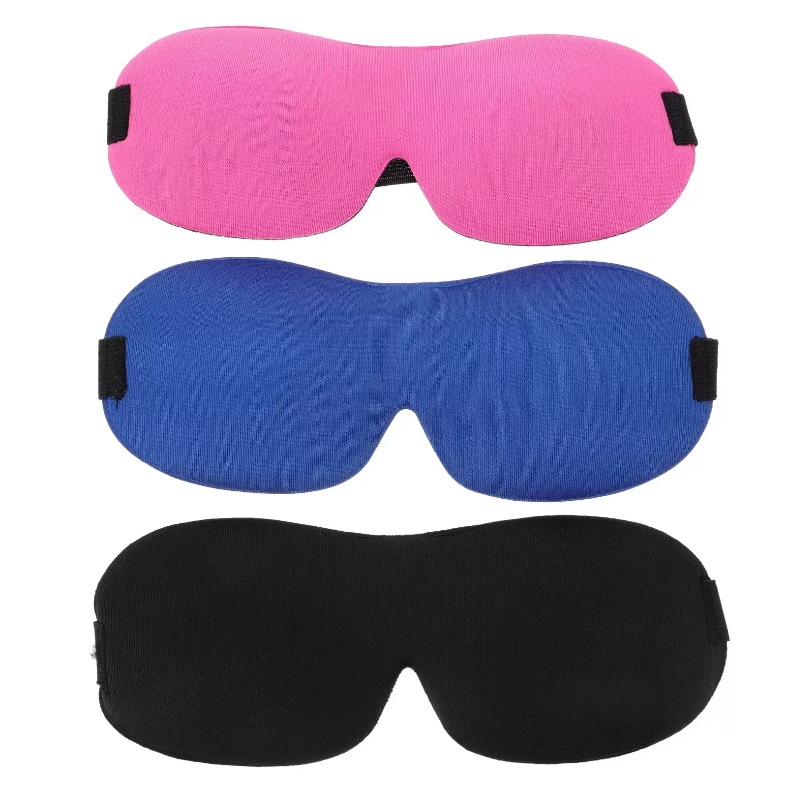 3Pcs 3D Sleeping Masks Eye Patches Light-shading Eye Masks (Assorted Color)