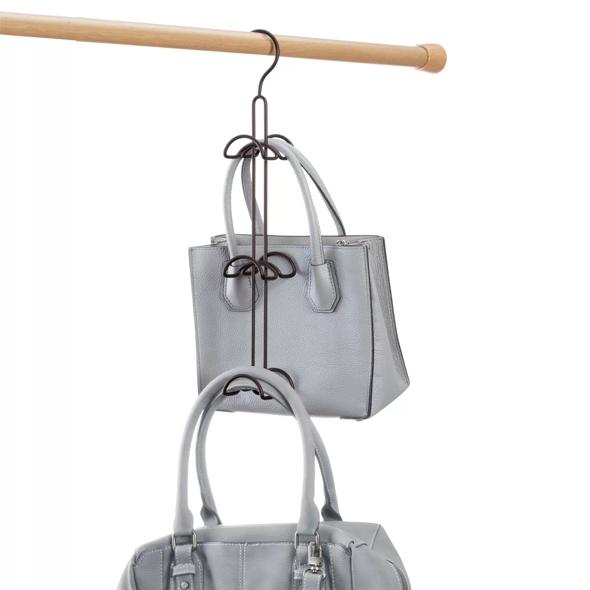 iDesign Classico Hanging Closet Handbag and Accessory Organizer featured in Bronze