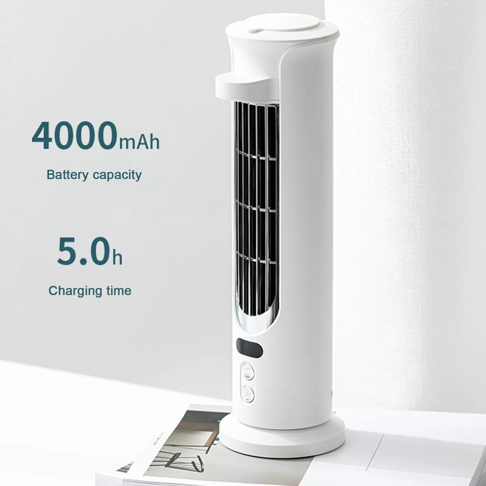 lulshou Tower Fan. Tower Fan Water Cool Fan USB Charging Office Desktop Cool Spray Fan