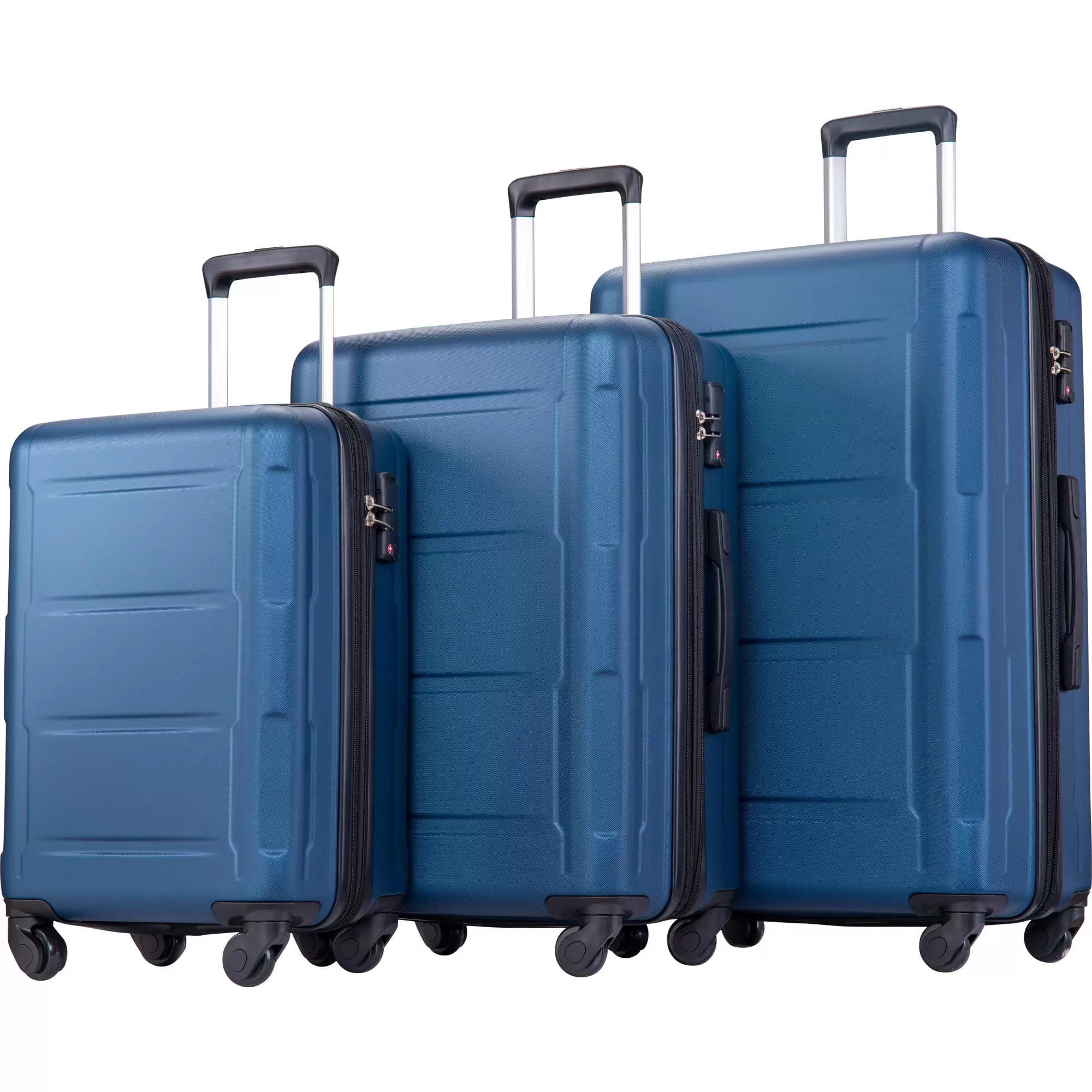 uhomepro Luggage Sets. 20 24 28 Carry on Luggage with Spinner Wheels. TSA Lock. Lightweight Hard Case Luggage Travel Suitcase Christmas Gifts for Business Trip Holiday Travel Cruise. Blue